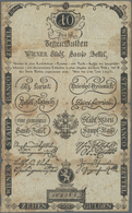 Austria / Österreich: Wiener Stadt-Banco-Zettel10 Gulden 1806, P.A39, Small Border Tears, Tiny Holes - Oesterreich