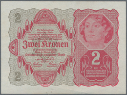 Austria / Österreich: Bundle With 100 Banknotes Austria 2 Kronen 1922, P.74 In UNC Condition. (100 P - Oostenrijk