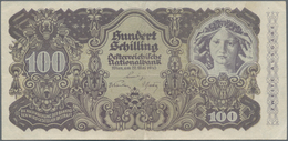 Austria / Österreich: 100 Schilling 1945 ZWEITE AUSGABE, P.119a, Stronger Vertical Fold At Center An - Oostenrijk