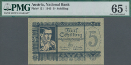 Austria / Österreich: Oesterreichische Nationalbank 5 Schilling 1945, P.121, Perfect Uncirculated Co - Oesterreich