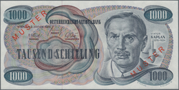 Austria / Österreich: Österreichische Nationalbank 1000 Schilling 1961 MUSTER, P.140s, So Called "kl - Oesterreich