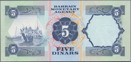 Bahrain: Bahrain Monetary Agency 5 Dinars L.1973, P.8A In Perfect UNC Condition. - Bahrein