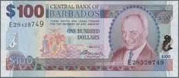 Barbados: Pair Of The 100 Dollars 2007, One With Signature Williams And One With Signature Worrell, - Barbades