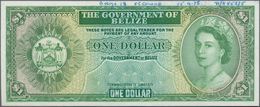 Belize: The Government Of Belize 1 Dollar 1974-76 SPECIMEN Without Serial Number And Signature, P.33 - Belize