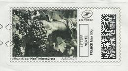 2019 Raisin Vendanges  MontimbrenLigne 50 G Lettre Verte - Timbres à Imprimer (Montimbrenligne)