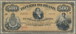 Brazil / Brasilien: Imperio Do Brasil 500 Reis ND(1874), P.A242, Still Nice And Rare With A Few Smal - Brasilien