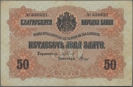 Bulgaria / Bulgarien: 50 Leva Zlato ND(1916) With Signatures: Chakalov & Venkov, P.19, Still Nice An - Bulgarije