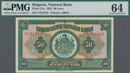 Bulgaria / Bulgarien: National Bank Of Bulgaria 50 Leva 1922, P.37a, Great Condition With Lightly To - Bulgaria