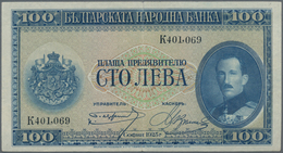 Bulgaria / Bulgarien: 100 Leva 1925, P.46, Very Nice With A Stronger Vertical Fold At Center And Tin - Bulgarije