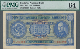 Bulgaria / Bulgarien: National Bank Of Bulgaria 500 Leva 1940, P.58a, Almost Perfect Condition With - Bulgarije