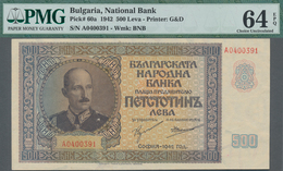 Bulgaria / Bulgarien: National Bank Of Bulgaria 500 Leva 1942, P.60a In Perfect Condition, PMG Grade - Bulgarije