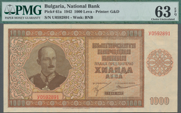 Bulgaria / Bulgarien: National Bank Of Bulgaria 1000 Leva 1942, P.61, Excellent Condition And PMG Gr - Bulgarien