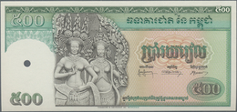 Cambodia / Kambodscha: Banque Nationale Du Cambodge Intaglio Printed Uniface Proof Of Front And Reve - Cambogia