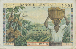 Cameroon / Kamerun: Banque Central - République Fédérale Du Cameroun 1000 Francs ND(1962), P.12a, Ve - Kameroen