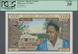 Cameroon / Kamerun: République Fédérale Du Cameroun 5000 Francs ND(1962), P.13, Very Popular Banknot - Camerun