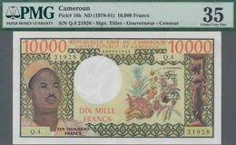 Cameroon / Kamerun: Banque Des États De L'Afrique Centrale 10.000 Francs ND(1978-81) With Signature - Camerun