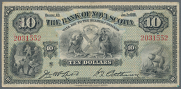 Canada: The Bank Of Nova Scotia 10 Dollars 1935, P.S633, Great Original Shape With A Few Tiny Pinhol - Kanada