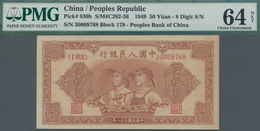 China: Peoples Bank Of China 50 Yuan 1949, P.830b, Excellent Original Shape With Small Traces Of For - Chine