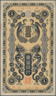 China: Bank Of Taiwan 1 Gold Yen ND(1904), P.1911, Still Nice With A Few Folds And Stains, Condition - China