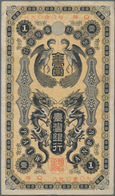 China: Bank Of Taiwan 1 Gold Yen ND(1904), P.1911, Still Nice With A Few Folds And Stains, Condition - Cina