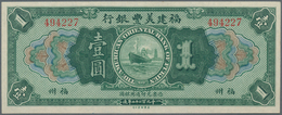 China: American-Oriental Bank Of Fukien 1 Silver Dollar 1922, P.S107a, Two Soft Folds At Center And - China