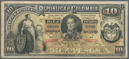 Colombia / Kolumbien: Banco Nacional De La República De Colombia 10 Pesos 1895, P.236, Great Conditi - Colombie