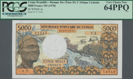 Congo / Kongo: Banque Centrale Des États Del'Afrique Centrale - République Populaire Du Congo 5000 F - Ohne Zuordnung