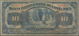 Costa Rica: El Banco Internacional De Costa Rica 10 Colones 1930, P.175b, Very Rare Especially As An - Costa Rica