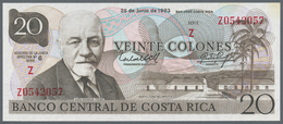 Costa Rica: Banco Central De Costa Rica 2 Colones 1967 Provisional Overprint Issue P.235 (VF) And 20 - Costa Rica