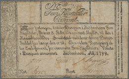 Denmark  / Dänemark: 5 Rigsdaler Courant 1799, P.A29b, Great Condition For The Age Of The Note, Tape - Danimarca