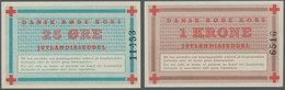 Denmark  / Dänemark: Jutland Notgeld Set With 3 Pcs. 25 Oere, 1 And 5 Kroner ND, P.NL In UNC Conditi - Denmark