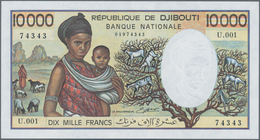 Djibouti / Dschibuti: 10.000 Francs ND(1984-99), P.39b In Perfect UNC Condition. - Gibuti