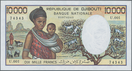 Djibouti / Dschibuti: 10.000 Francs ND(1984-99), P.39b In Perfect UNC Condition. - Dschibuti