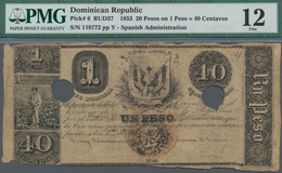 Dominican Republic / Dominikanische Republik: República Dominicana 20 Pesos On 1 Peso = 40 Centavos, - Repubblica Dominicana