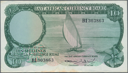 East Africa / Ost-Afrika: Pair With 10 Shillings ND(1964) P.46 (VF) And 20 Shillings ND(1964) P.47 ( - Sonstige – Afrika