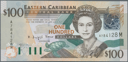 East Caribbean States / Ostkaribische Staaten: 100 Dollars ND(2003) Letter M = MONTSERRAT, P.46m In - East Carribeans