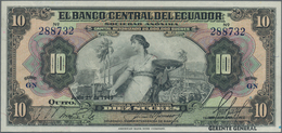 Ecuador: El Banco Central Del Ecuador 10 Sucres 1949 With Text "Capital Autorizado 20.000.000 Sucres - Equateur