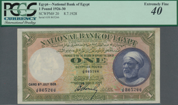 Egypt / Ägypten: The National Bank Of Egypt 1 Pound 1928, P.20, Very Popular Note In Great Condition - Egypt