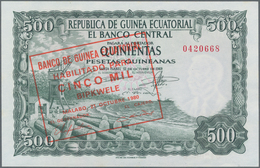 Equatorial Guinea / Äquatorialguinea: Pair With 1000 Bipkwele 1980 On 100 Pesetas Guineanas P.18 (UN - Guinea Equatoriale