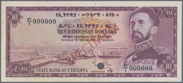 Ethiopia / Äthiopien: Bank Of Ethiopia 10 Dollars ND(1961) Color Trial SPECIMEN In Lilac Instead Of - Ethiopia