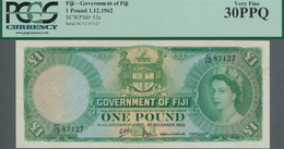 Fiji: The Government Of Fiji 1 Pound December 1st 1962, P.53e, Still Nice With A Few Folds And Creas - Figi