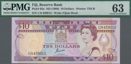 Fiji: Reserve Bank Of Fiji, 10 Dollars ND(1989), P.92a, Almost Perfect With A Few Minor Stains, PMG - Fiji