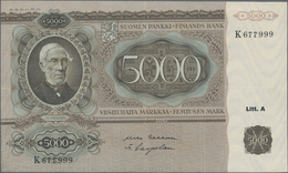 Finland / Finnland: 5000 Markkaa 1945, Litt. A, P.83, Outstanding Condition With Strong Paper And Br - Finland