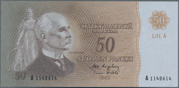 Finland / Finnland: 50 Markkaa 1963, P.105, Almost Perfect With A Soft Vertical Bend At Center. Cond - Finlandia