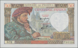 France / Frankreich: Banque De France Nice Lot With 10 Banknotes 50 Francs 1941, P.93, Some Of Them - Other & Unclassified