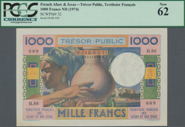 French Afars & Issas: Trésor Public - Territoire Français Des Afars Et Des Issas 1000 Francs ND(1974 - Andere & Zonder Classificatie