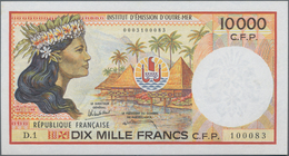 French Pacific Territories / Franz. Geb. Im Pazifik: Institut D'Émission D'Outre-Mer 10.000 Francs N - Territori Francesi Del Pacifico (1992-...)