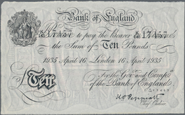 Great Britain / Großbritannien: Bank Of England 10 Pounds 1935, London Branch, Signature: K. O. Pepp - Autres & Non Classés