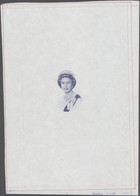 Great Britain / Großbritannien: Intaglio Printed Vignette Of Queen Elisabeth II On A Large Paper She - Other & Unclassified