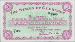 Guernsey: The States Of Guernsey 10 Shillings 1966, P.42c, Very Soft Diagonal Bend At Lower Right Bo - Other & Unclassified